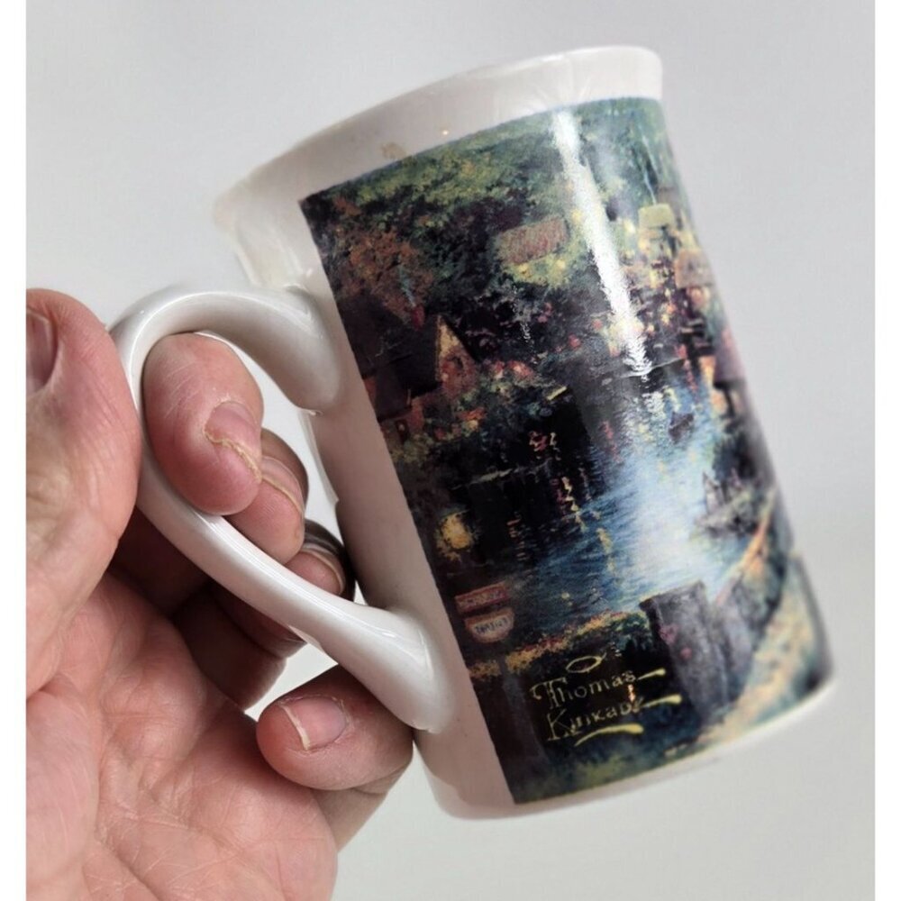 Vtg 1995 Lamplight Village Ceramic Coffee Mug 1995 Artist Thomas Kinkade - Picture 5 of 14